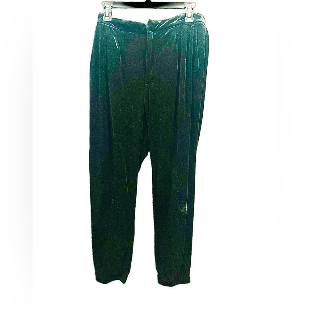 Black velvet trouser